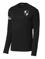 Capabilities Protection Detachment Fleece Pullover Crew with Right Sleeve Flag - Black