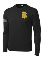 Capabilities Protection Detachment Long Sleeve Competitor Tee with Right Sleeve Flag