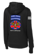 C Co 725 BSB Ladies Poly/Cotton Blend Hoodie with Right Sleeve Flag