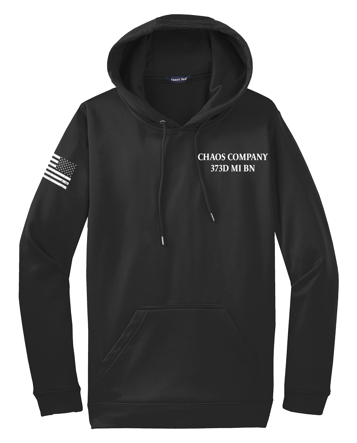 Chaos Company 373D MI BN Fleece Hooded Pullover with Right Sleeve Flag