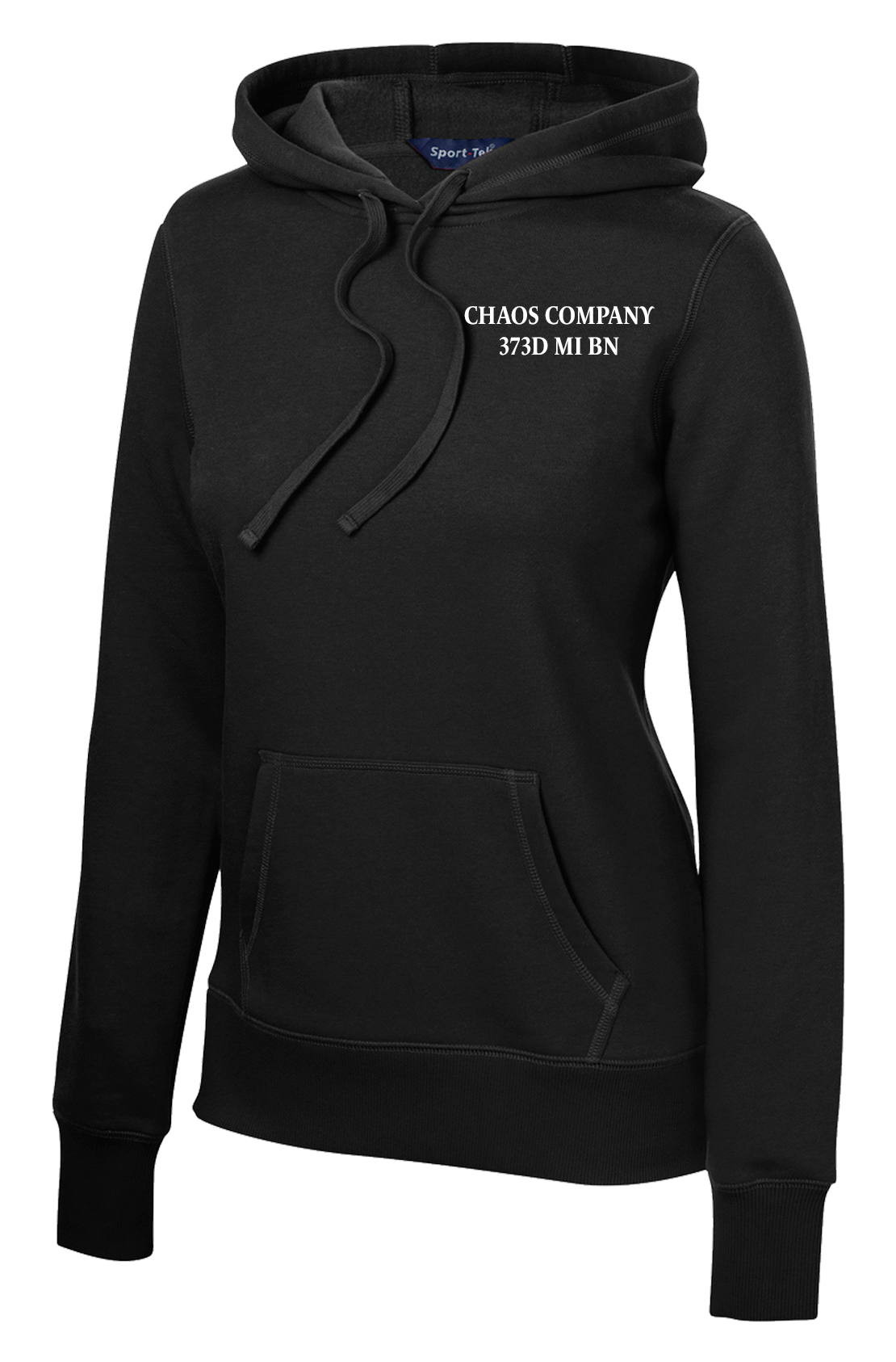 Chaos Company 373D MI BN Ladies Poly/Cotton Blend Hoodie with Right Sleeve Flag