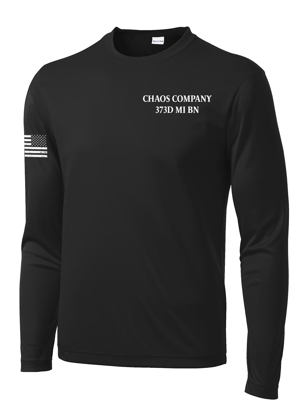 Chaos Company 373D MI BN Long Sleeve Competitor Tee with Right Sleeve Flag