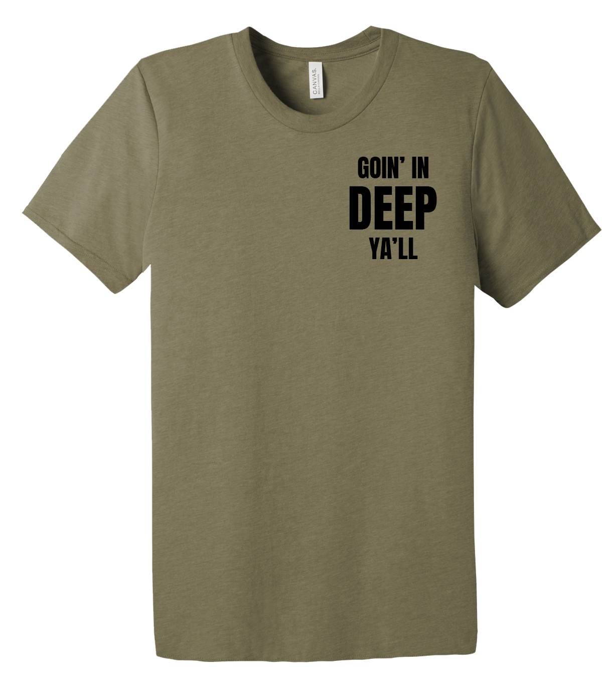 Charlie Company 1163D TF SPT BN Goin' In DEEP Ya'll Unisex Triblend Short Sleeve Tee