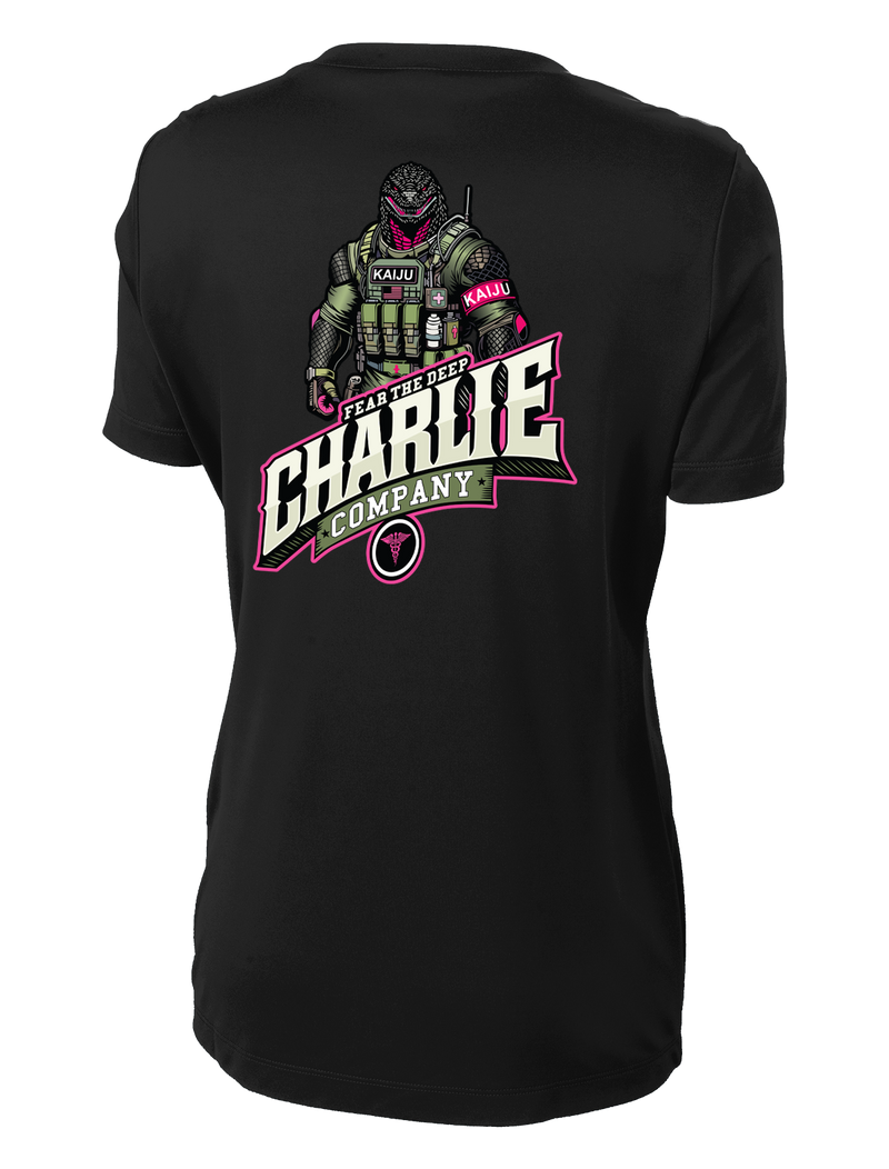 Charlie Company 1163D TF SPT BN Ladies Competitor Tee