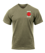 Charlie Med 296th BSB AR 670-1 Coyote Brown T-Shirt