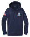 Cobra Company 502D IEW BN Fleece Hooded Pullover with RWB Right Sleeve Flag