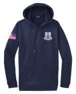 Cobra Company 502D IEW BN Fleece Hooded Pullover with RWB Right Sleeve Flag