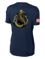 Cobra Company 502D IEW BN Ladies Competitor Tee with RWB Right Sleeve Flag