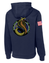 Cobra Company 502D IEW BN Poly/Cotton Blend Hoodie with RWB Right Sleeve Flag