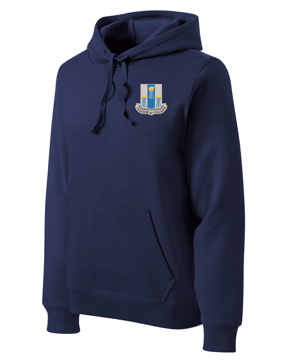 Cobra Company 502D IEW BN Poly/Cotton Blend Hoodie with RWB Right Sleeve Flag