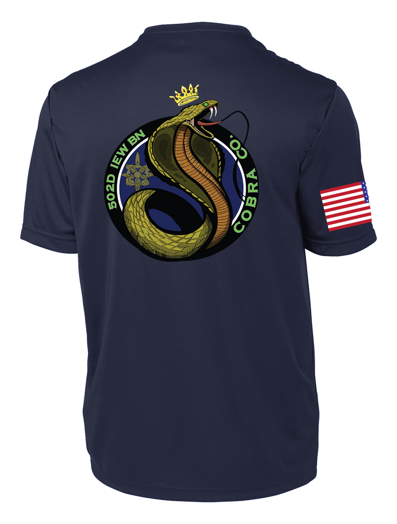 Cobra Company 502D IEW BN Competitor Tee with RWB Right Sleeve Flag