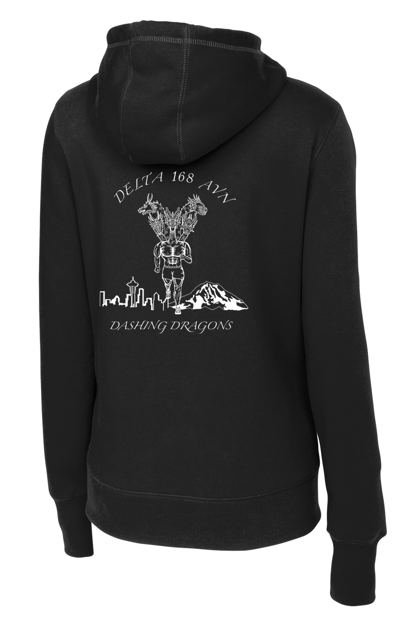 D Co 1-168th GSAB Ladies Poly/Cotton Blend Hoodie