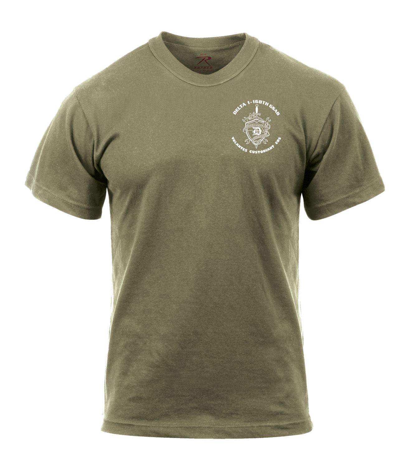 D Co 1-168th GSAB AR 670-1 Coyote Brown T-Shirt