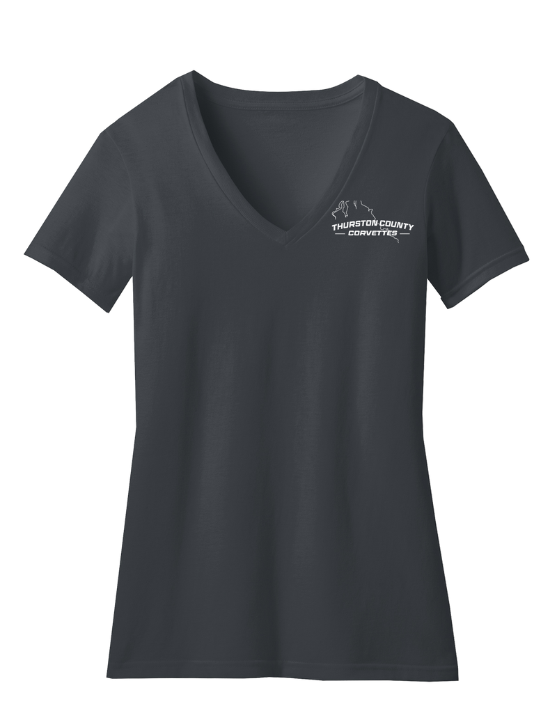 Thurston County Corvettes Women's V-Neck Tee