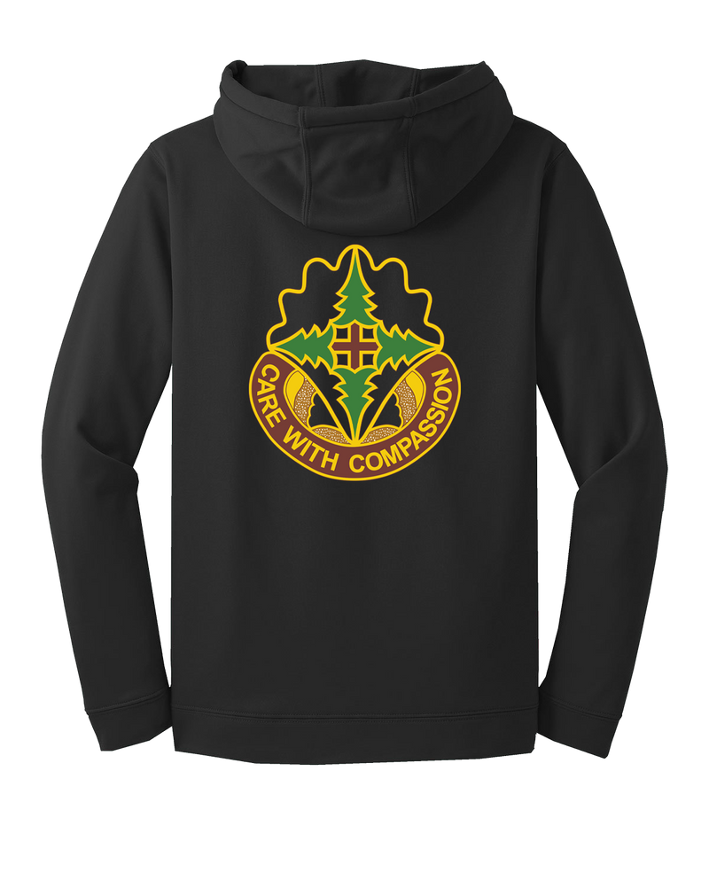 Delta Detach Med Readiness BN Fleece Hooded Pullover