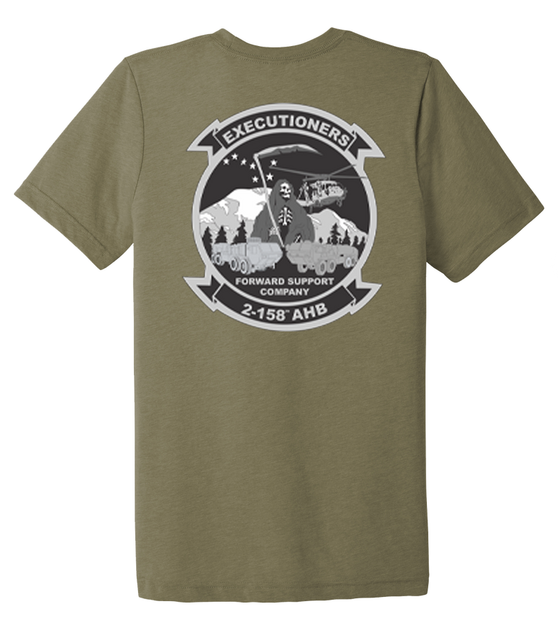 Executioner Company 2-158 AHB Unisex Triblend Short Sleeve Tee with Executioner logo on Back