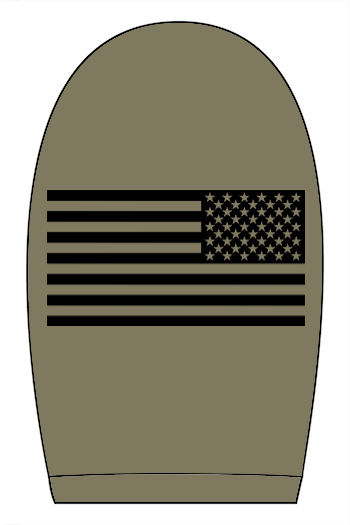 USASA CVC Crew Tee with Right Sleeve Flag