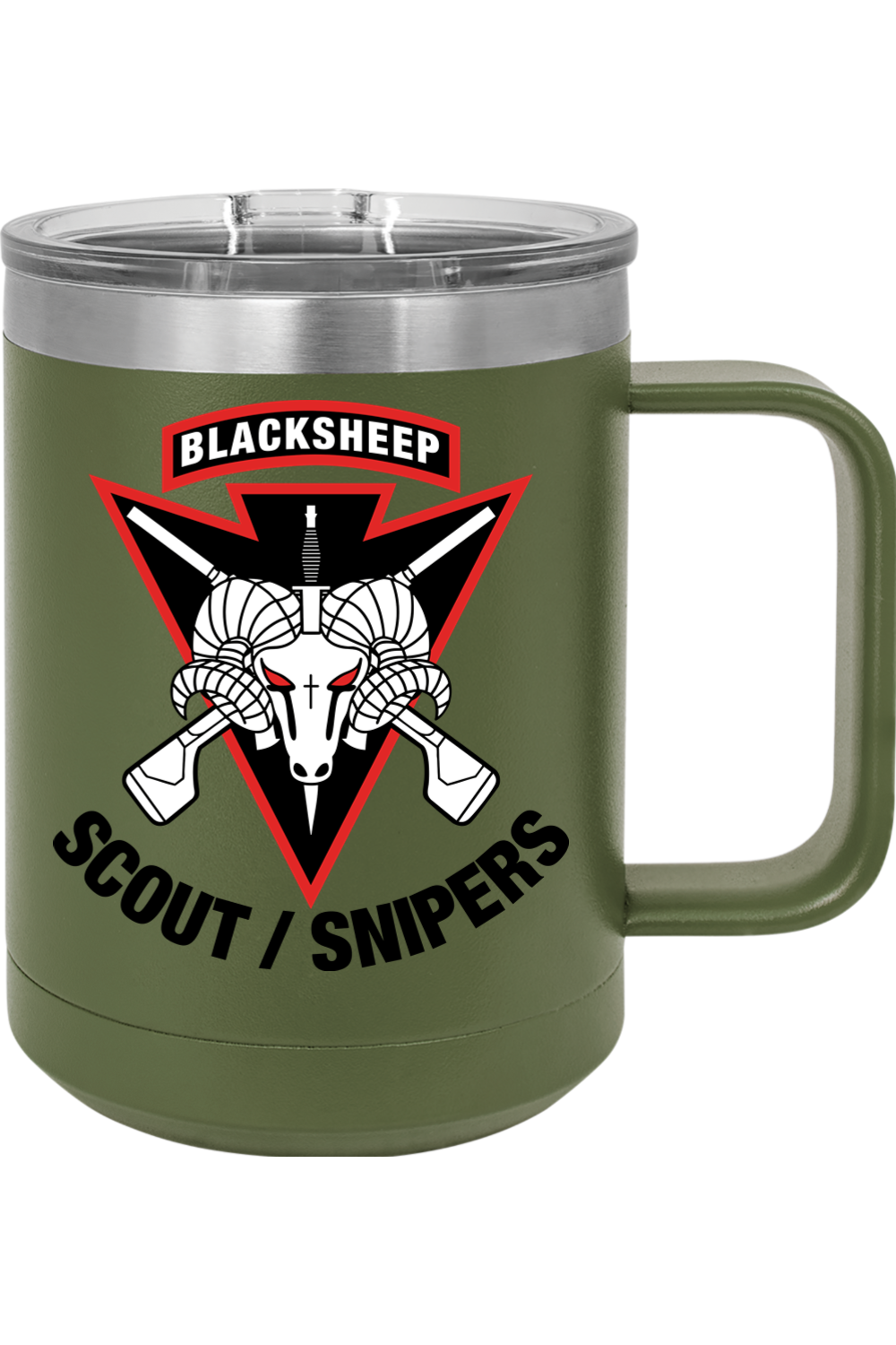 Scout Platoon 1-506 IN 15oz Insulated Coffee Mug with Slider Lid