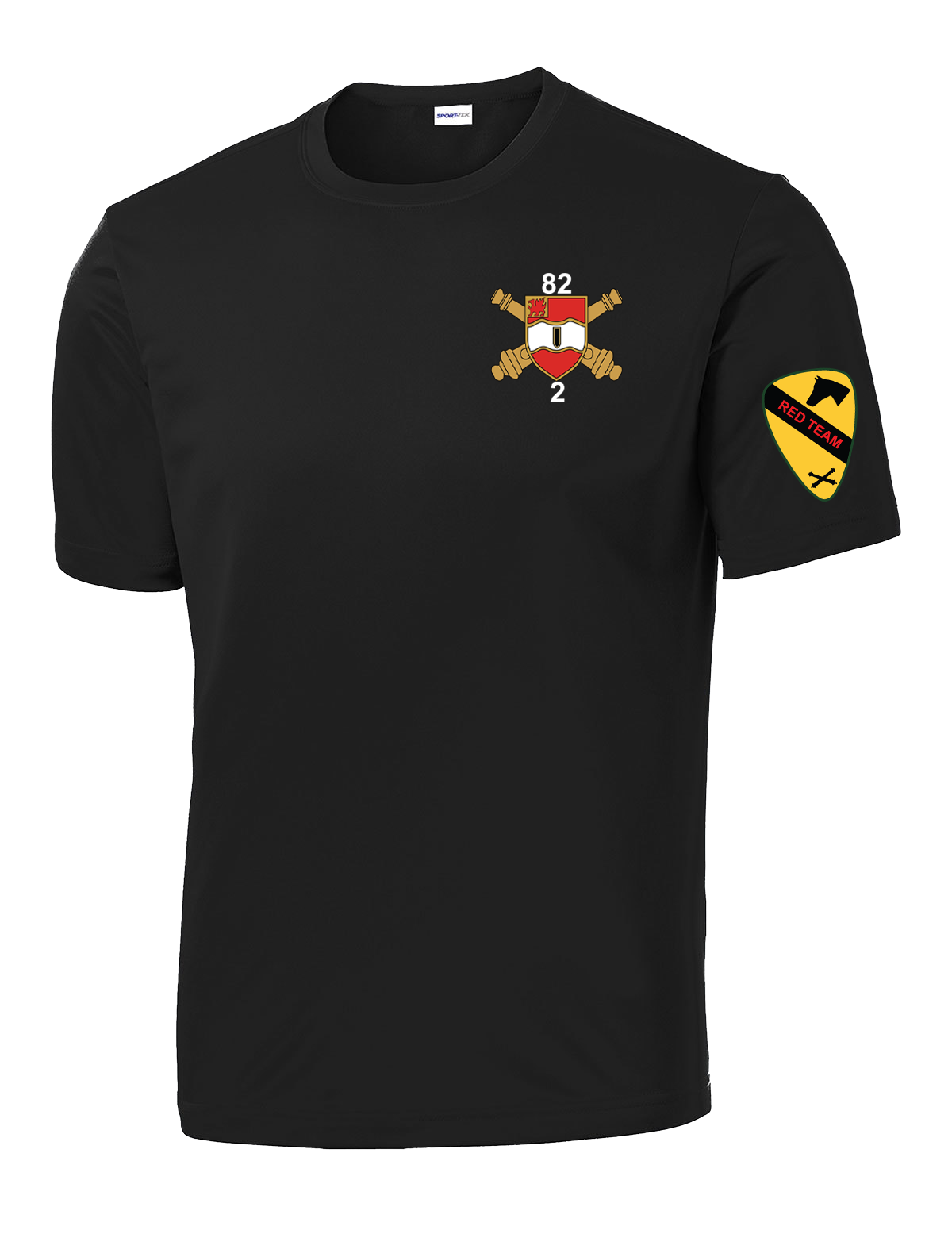 FSC 2-82 FA Competitor Tee with Red Team on Left Sleeve
