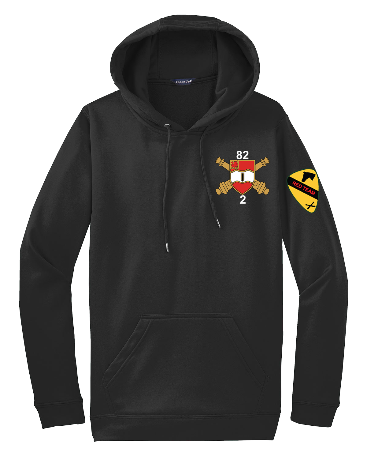 FSC 2-82 FA Fleece Hooded Pullover with Red Team on the Left Sleeve