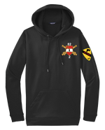 FSC 2-82 FA Fleece Hooded Pullover with Red Team on the Left Sleeve