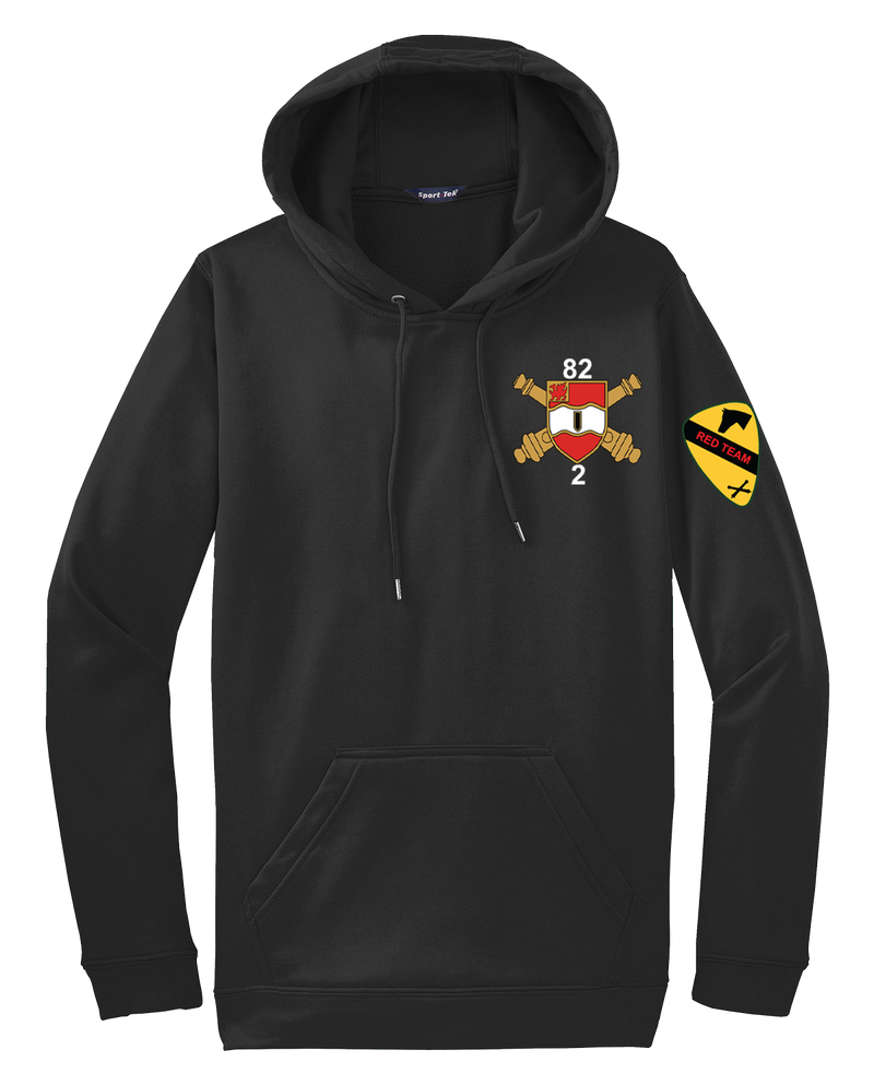 FSC 2-82 FA Fleece Hooded Pullover with Red Team on the Left Sleeve