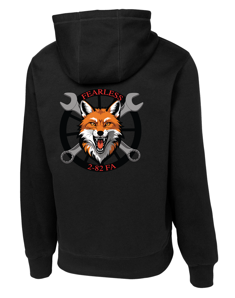 FSC 2-82 FA Poly/Cotton Blend Hoodie with Red Team on the Left Sleeve