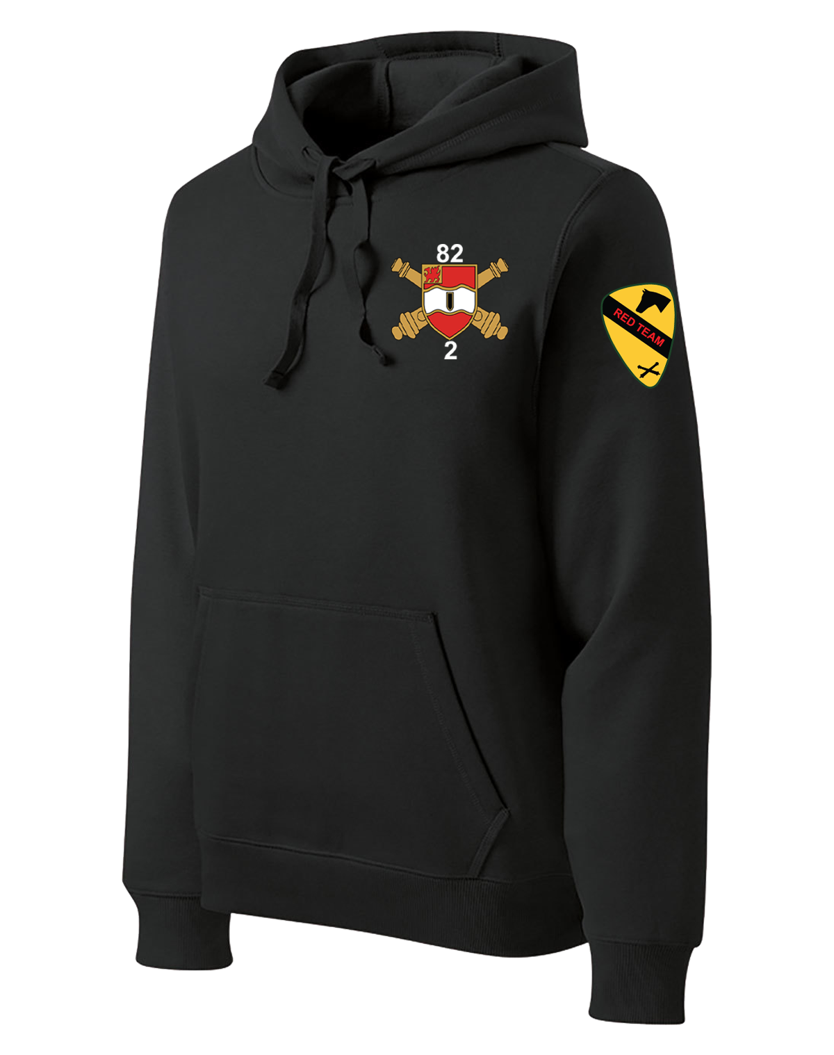 FSC 2-82 FA Poly/Cotton Blend Hoodie with Red Team on the Left Sleeve