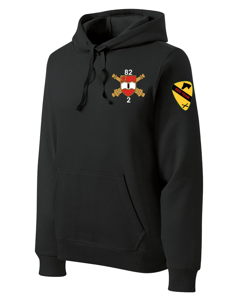 FSC 2-82 FA Poly/Cotton Blend Hoodie with Red Team on the Left Sleeve
