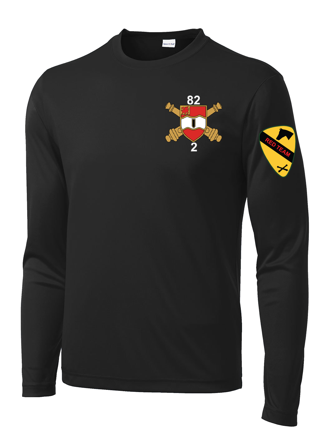 FSC 2-82 FA Long Sleeve Competitor Tee with Red Team on the Left Sleeve