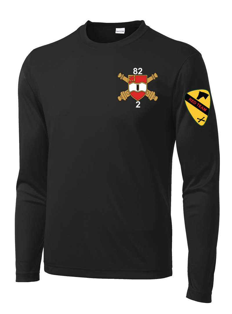 FSC 2-82 FA Long Sleeve Competitor Tee with Red Team on the Left Sleeve