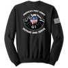 G1 I CORPS Blend Crewneck Sweatshirt with Solid White Flag