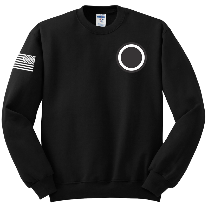 G1 I CORPS Blend Crewneck Sweatshirt with Solid White Flag