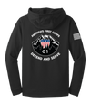 G1 I CORPS Fleece Hooded Pullover with Solid White Flag