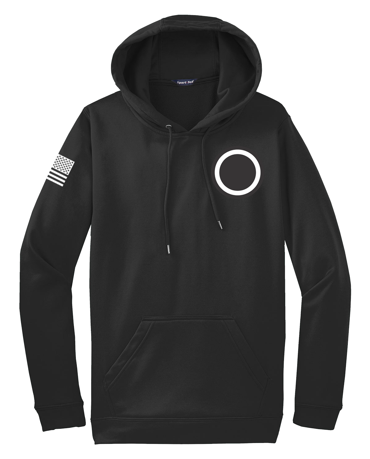 G4 I CORPS Fleece Hooded Pullover with Solid White Flag