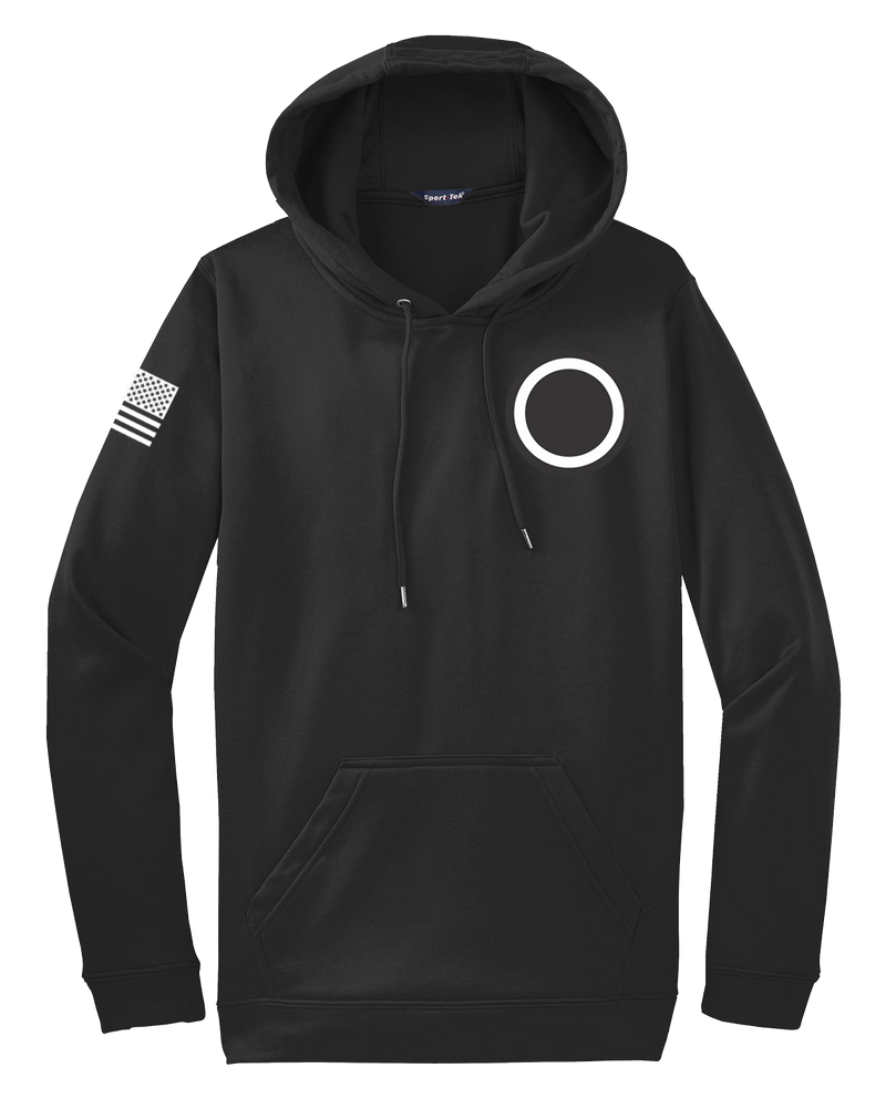 G1 I CORPS Fleece Hooded Pullover with Solid White Flag