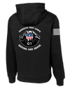 G1 I CORPS Poly/Cotton Blend Hoodie with Solid White Flag
