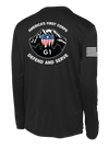G1 I CORPS Long Sleeve Competitor Tee with Solid White Flag