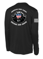 G1 I CORPS Long Sleeve Competitor Tee with Solid White Flag