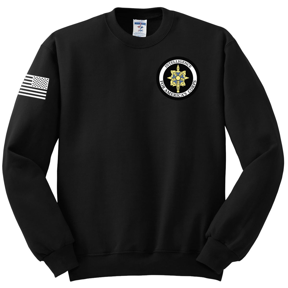 G2 I CorpsS Blend Crewneck Sweatshirt with Solid White Flag