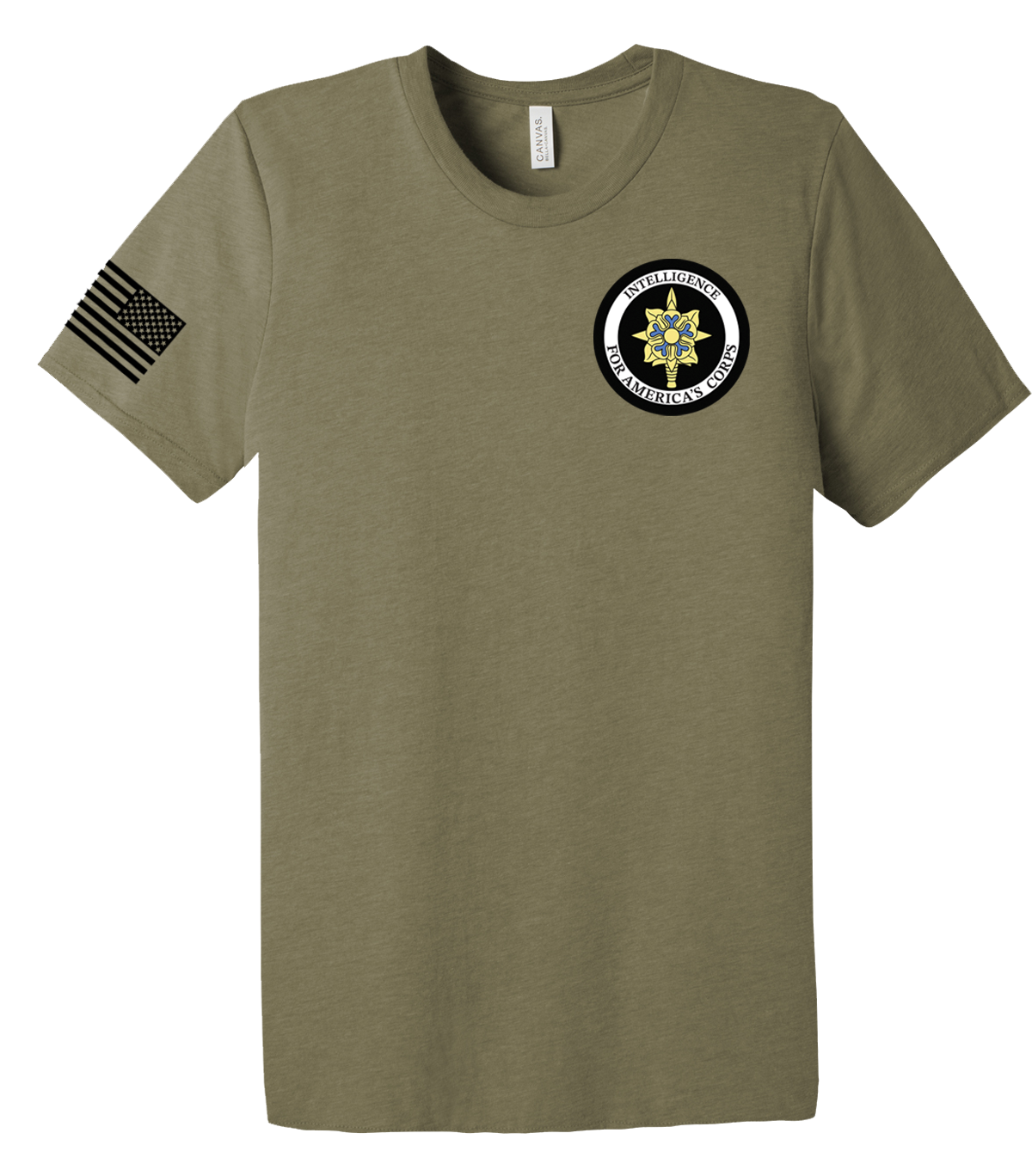 G2 I Corps Unisex Triblend Short Sleeve Tee with Solid Black Flag (Copy)