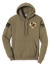 74th MGFE Core Fleece Pullover Hooded Sweatshirt with Two Sleeve Print