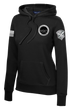 GISA - EUROPE Ladies Poly/Cotton Blend Hoodie with Two Sleeve Print - Solid Flag