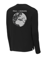 GISA - EUROPE Fleece Pullover Crew with Two Sleeve Print - Solid Flag