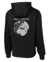 GISA - EUROPE Poly/Cotton Blend Hoodie with Two Sleeve Print - Solid Flag