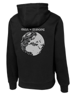 GISA - EUROPE Poly/Cotton Blend Hoodie with Two Sleeve Print - Solid Flag