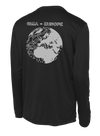 GISA - EUROPE Long Sleeve Competitor Tee with Two Sleeve Print - Solid Flag