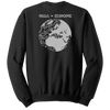 GISA - EUROPE Blend Crewneck Sweatshirt with Two Sleeve Print - Solid Flag