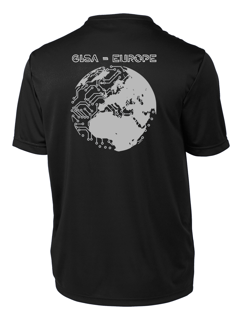 GISA - EUROPE Competitor Tee with Two Sleeve Print - Solid Flag