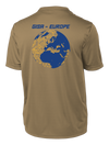 GISA - EUROPE Competitor Tee with Two Sleeve Print - Solid Flag